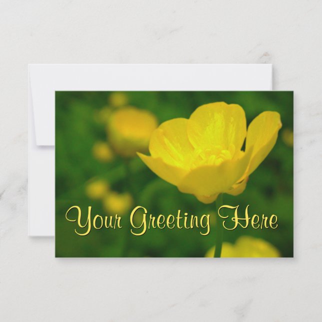 Buttercup Invitations Custom Buttercup RSVP Cards (Front)