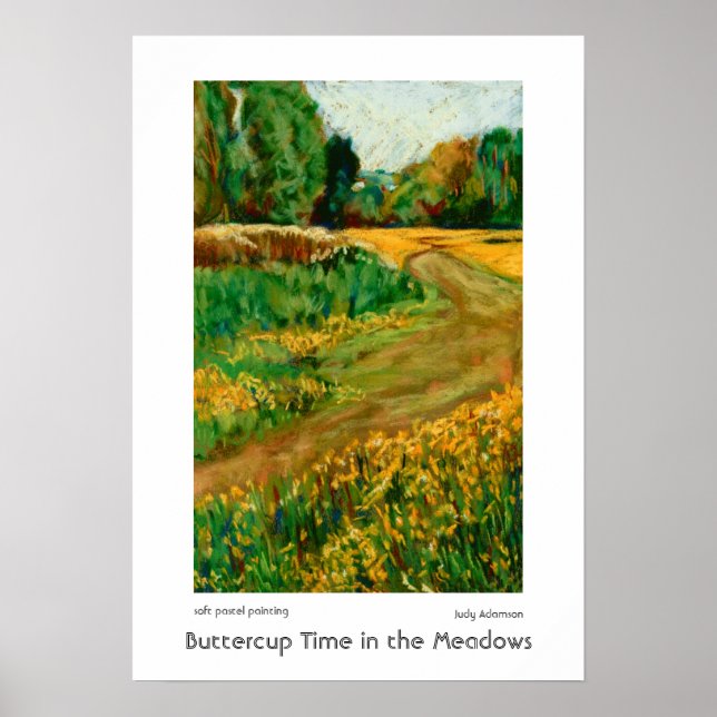 Buttercup Meadows, Abergavenny: Print, Poster (Front)