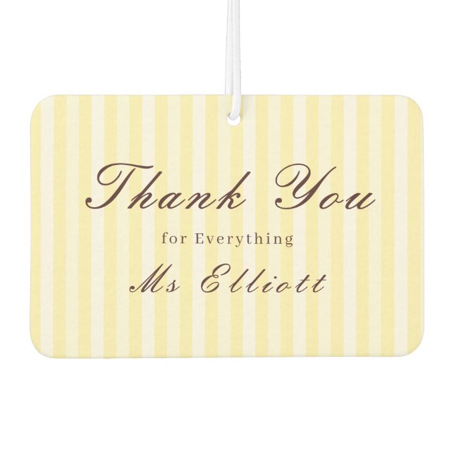 Buttercup - Personalised Thank You Air Freshener (Front)