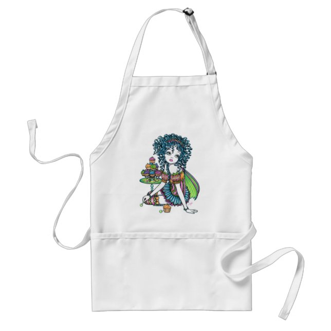 Buttercup Rainbow Cup Cake Couture Fairy Apron (Front)