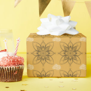 Buttercup Yellow Filigree Wrapping Paper