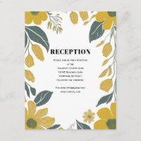Buttercup Yellow Floral Wedding Reception