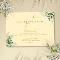 Buttercup Yellow Greenery Wedding Reception