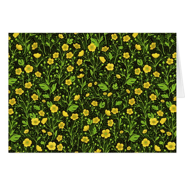 Buttercups on black (Front Horizontal)