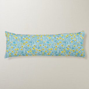 Buttercups on black body cushion