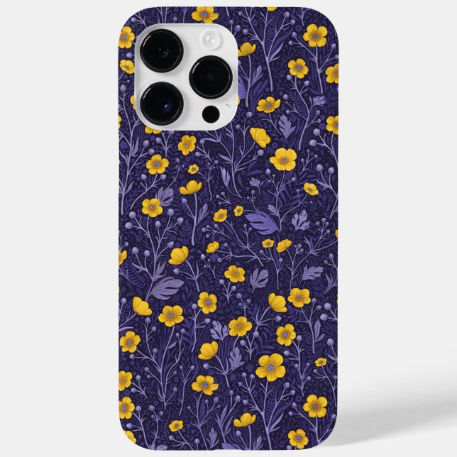 Buttercups, yellow and violet Case-Mate iPhone case (Back)