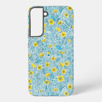 Buttercups, yellow, blue and white