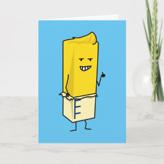 Buttered Buttery Stick of Butter Happy Thumbs Up Thank You Card