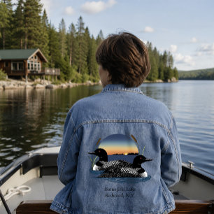 Butterfield Lake Loon Pair Denim Jacket