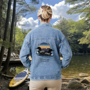 Butterfield Lake Loon Pair Denim Jacket
