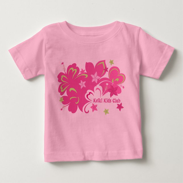 Butterflibiscus Hawaiian Hibiscus and Butterfly Baby T-Shirt (Front)
