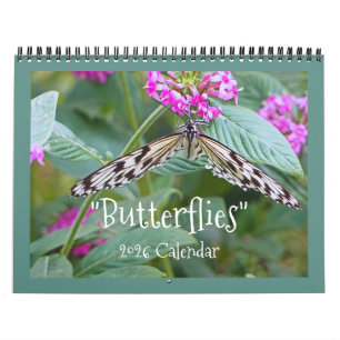 "BUTTERFLIES" 2026 CALENDAR