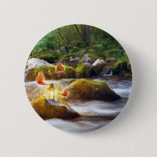 Butterflies 6 Cm Round Badge