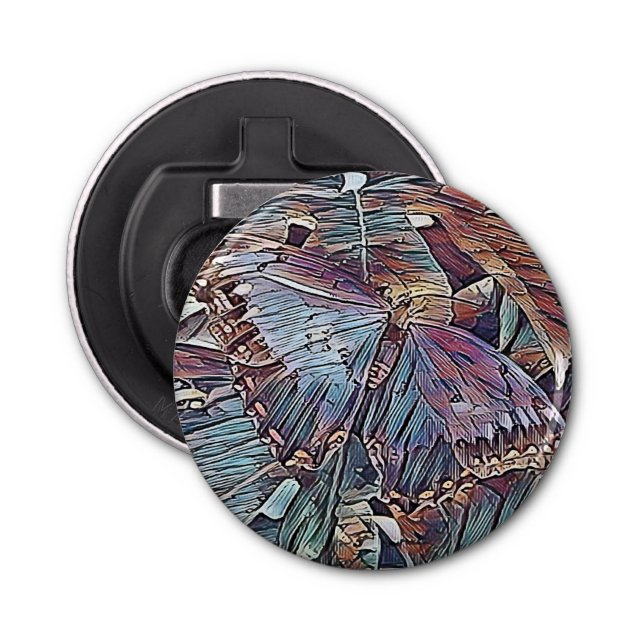 BUTTERFLIES ABSTRACT  BOTTLE OPENER (Front)
