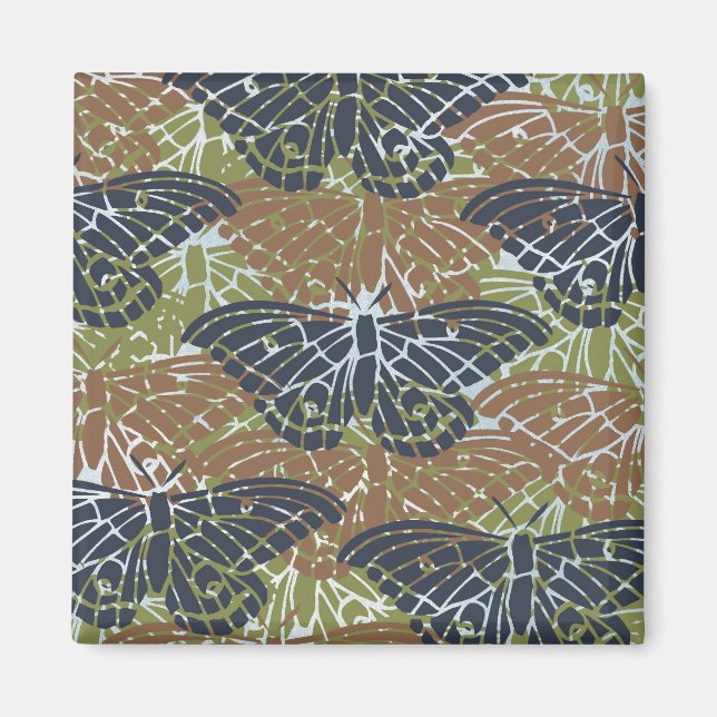 Butterflies Abstract Magnet (Front)