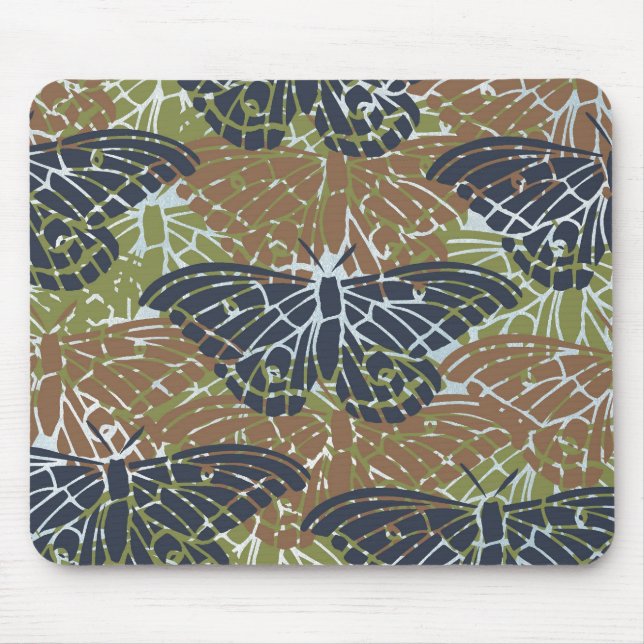 Butterflies Abstract Mouse Pad (Front)
