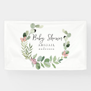 Butterflies All Around Baby Shower Banner