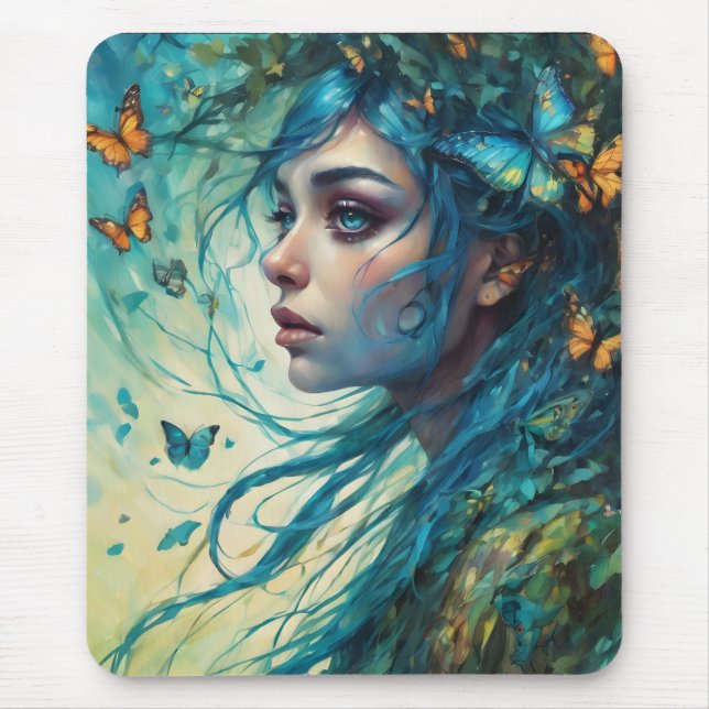 Butterflies and Blues Series 7 Mouse Pad (Front)