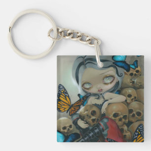 "Butterflies and Bones" Keychain