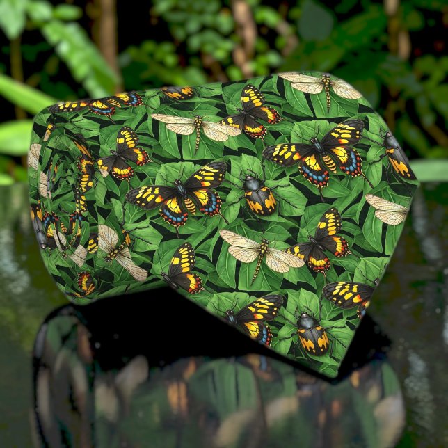 Butterflies and Bugs Pattern Custom Necktie (Creator Uploaded)