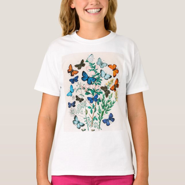 Butterflies and Caterpillars T-Shirt (Front)