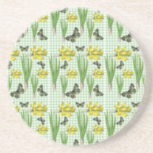 Butterflies and Daffidols Coaster