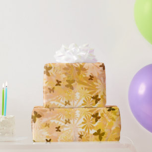Butterflies and Daisies by Shirley Taylor Wrapping Paper