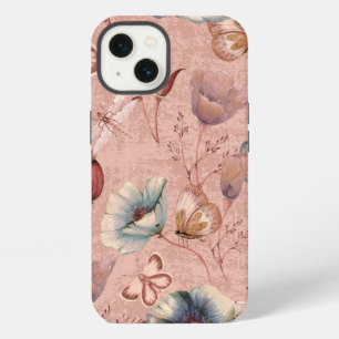 Butterflies and Dragonflies on Poppies iPhone 13 Case