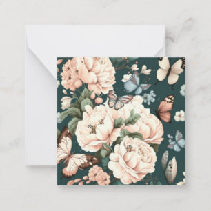 Butterflies and flowers  card