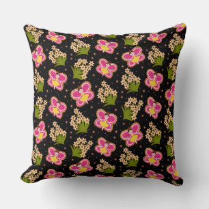 Butterflies and flowers cushion