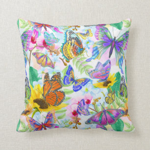 Butterflies and Flowers Cushion