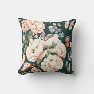 Butterflies and flowers cushion
