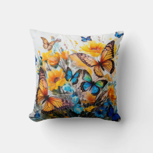 Butterflies and Flowers Cushion