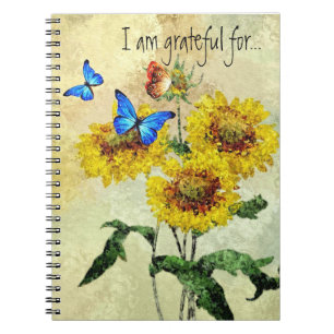 Butterflies and Flowers Gratitude Journal