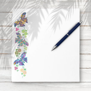 Butterflies And Flowers Notepad