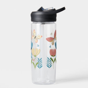 Butterflies and Flowers Water Bottle