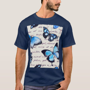 Butterflies and hand written text note T-Shirt