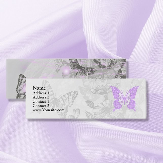 Butterflies and Lights Mini Business Card (Creator Uploaded)