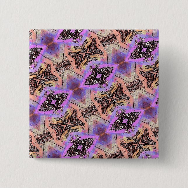 BUTTERFLIES AND MOTHS 15 CM SQUARE BADGE (Front)