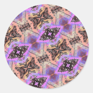 BUTTERFLIES AND MOTHS CLASSIC ROUND STICKER