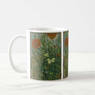 Butterflies and Poppies by Vincent van Gogh Coffee Mug