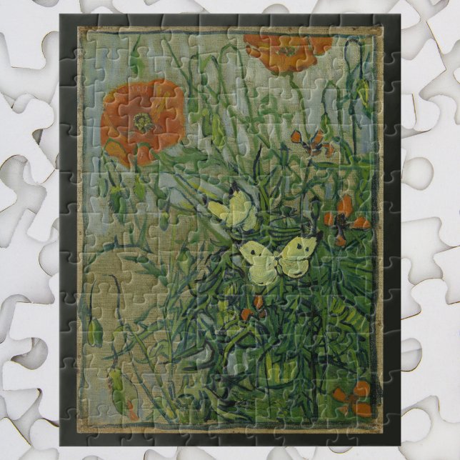 Butterflies and Poppies by Vincent van Gogh Jigsaw Puzzle (Creator Uploaded)