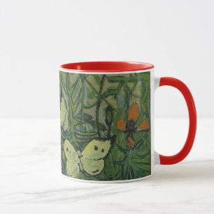 Butterflies and Poppies by Vincent van Gogh Mug