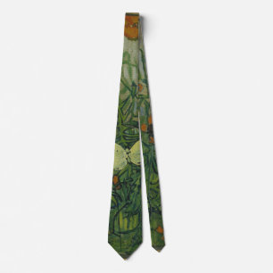 Butterflies and Poppies by Vincent van Gogh Tie