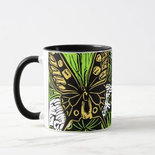 Butterflies and Queen Anne's Lace Mug