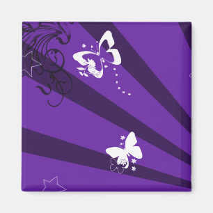 Butterflies and Stars 6 Magnet