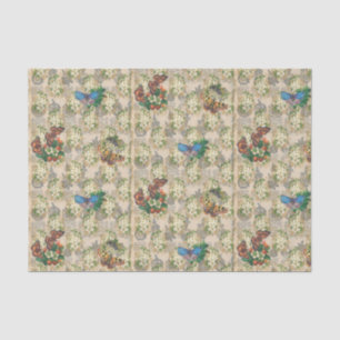 Butterflies and Strawberries Tissue Paper