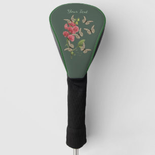 Butterflies And Sweet Pea Flower Golf Head Cover