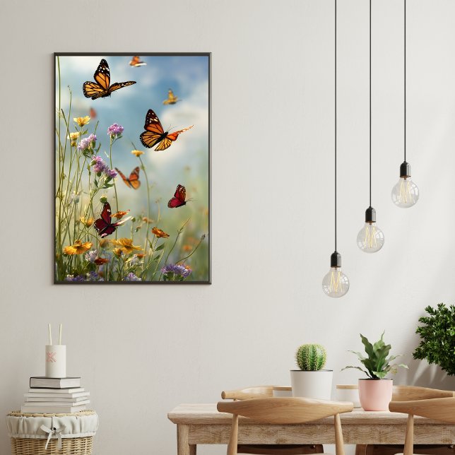 Butterflies and wildflowers  poster (Creator Uploaded)
