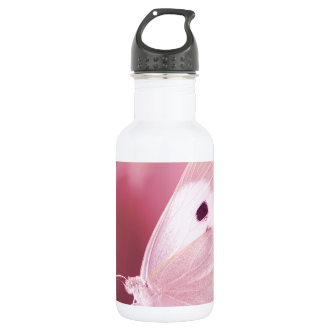 Butterflies Animals  Missing You  pink spring 532 Ml Water Bottle (Front)